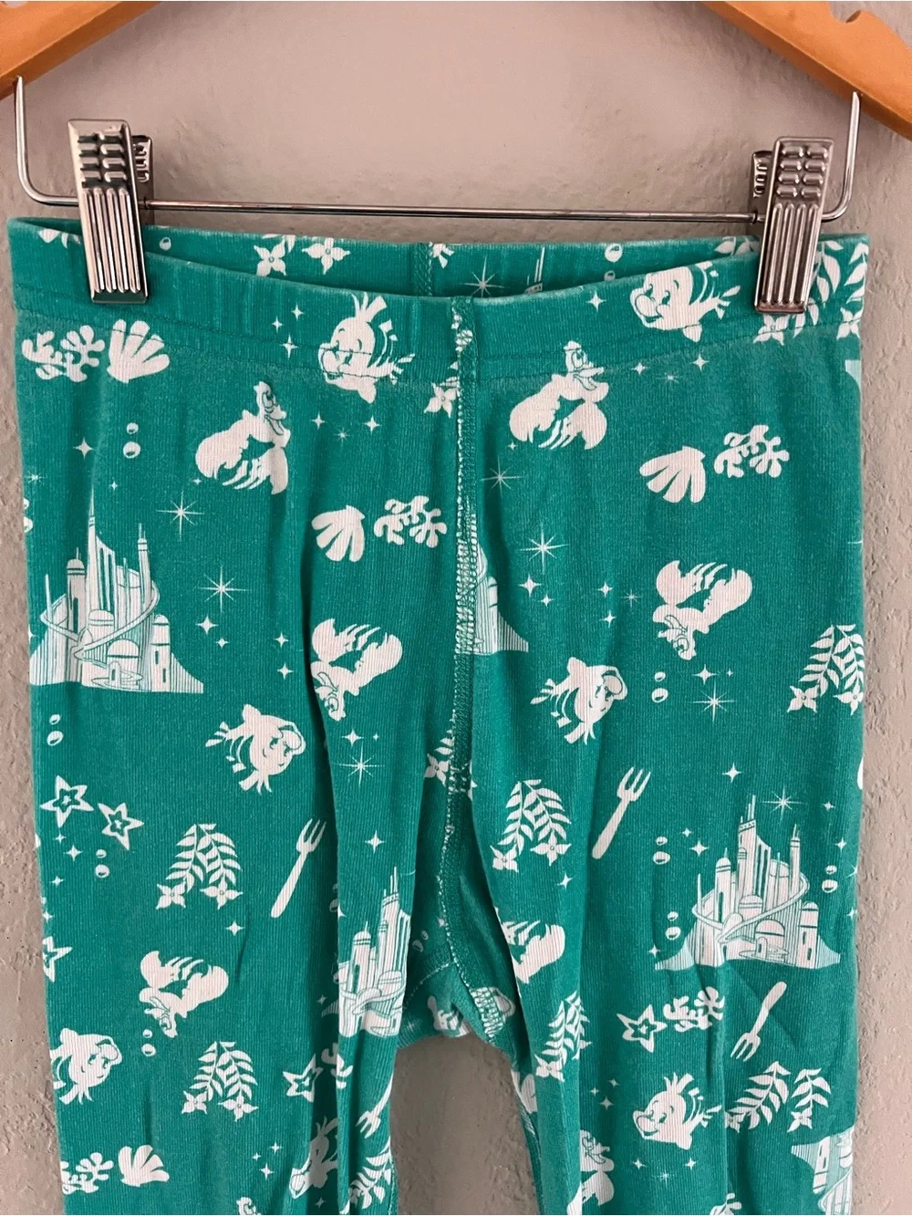Hanna Andersson Teal and Gold Mermaid Kids Pajama Set